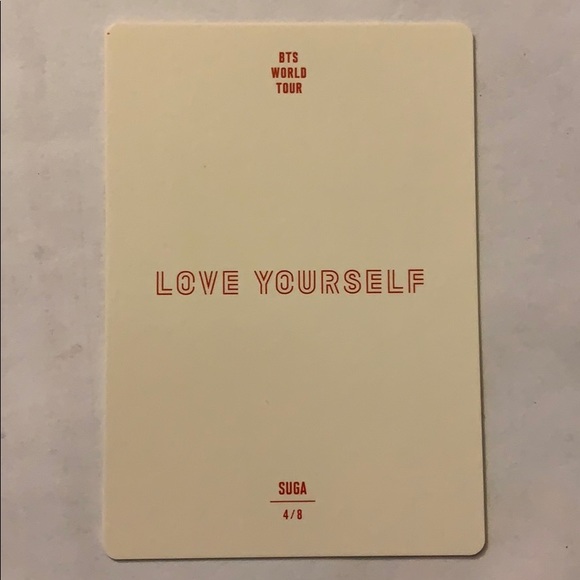 *SOLD* Suga (4/8) LY Mini Photo Card - Picture 2 of 2